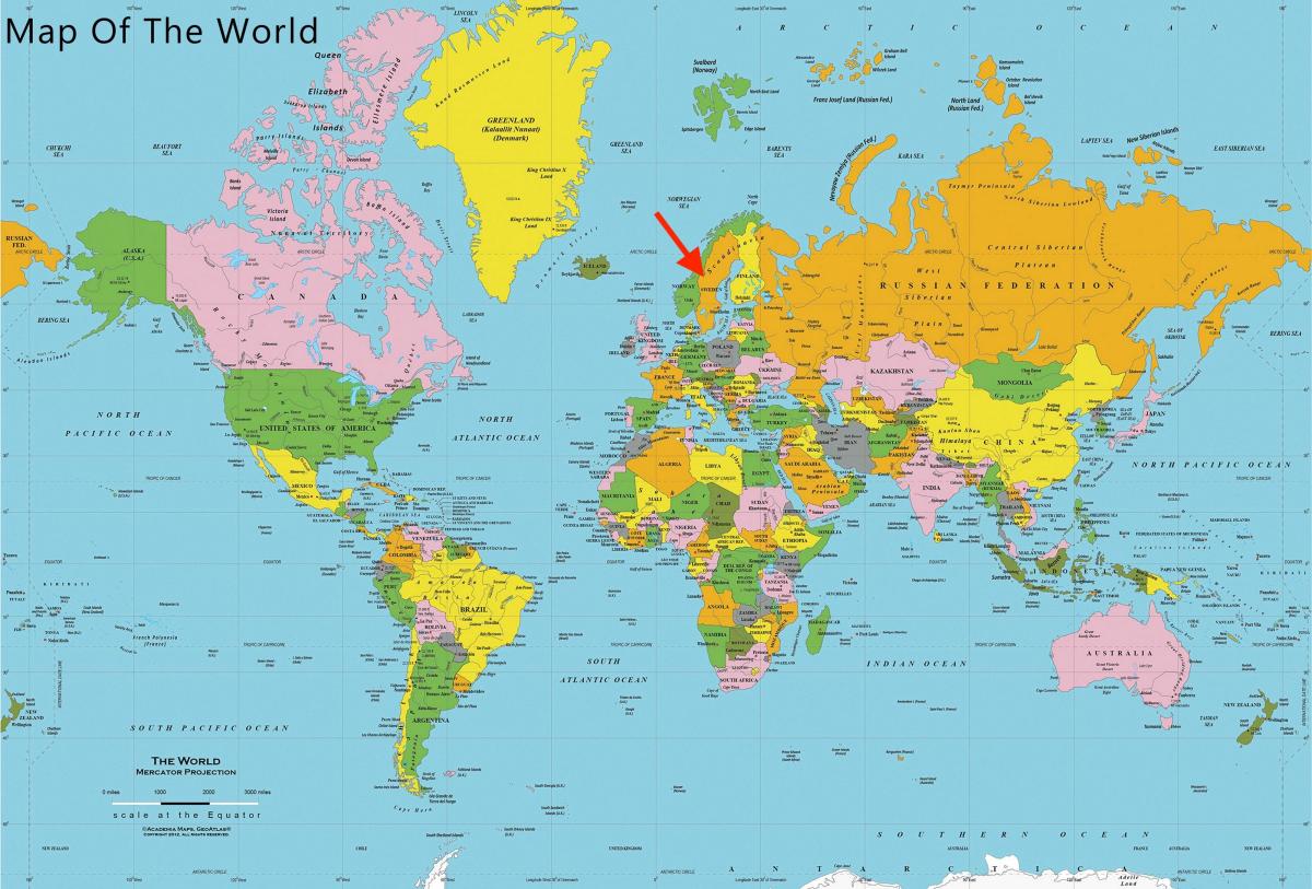 Położenie Szwecji na mapie świata